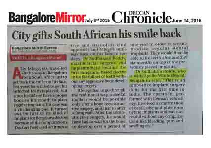 Best Dental Implant in Bangalore @ Dr. Sudhakar Reddy's Dental Implant Studio